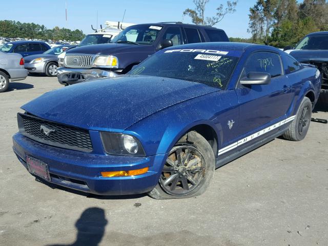 1ZVHT80N195106457 - 2009 FORD MUSTANG BLUE photo 2