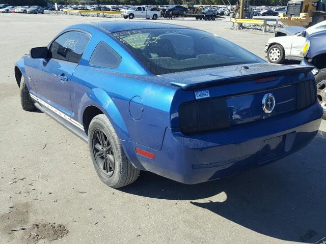 1ZVHT80N195106457 - 2009 FORD MUSTANG BLUE photo 3