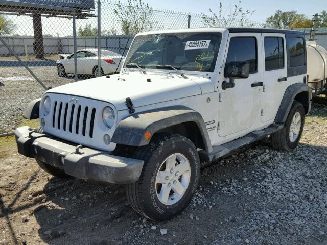 1C4HJWDG1GL122451 - 2016 JEEP WRANGLER U WHITE photo 2