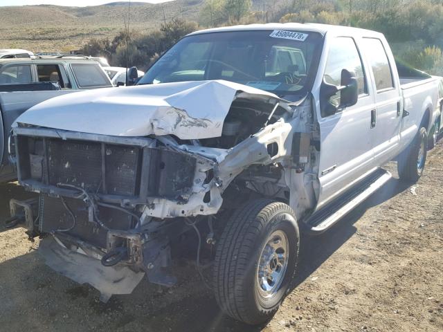 3FTSW31F31MA53088 - 2001 FORD F350 SRW S WHITE photo 2