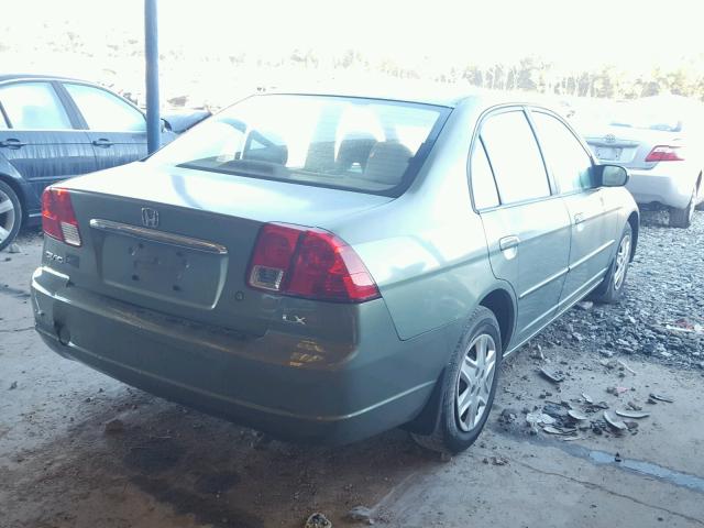 2HGES16503H525747 - 2003 HONDA CIVIC GREEN photo 4