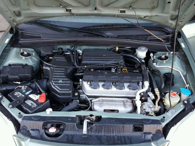 2HGES16503H525747 - 2003 HONDA CIVIC GREEN photo 7