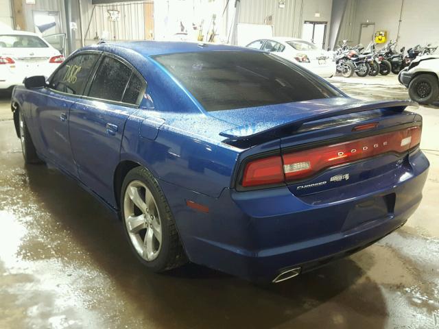 2C3CDXCT6CH248130 - 2012 DODGE CHARGER R/ BLUE photo 3
