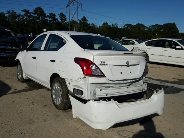 3N1CN7AP1HL883000 - 2017 NISSAN VERSA S WHITE photo 3