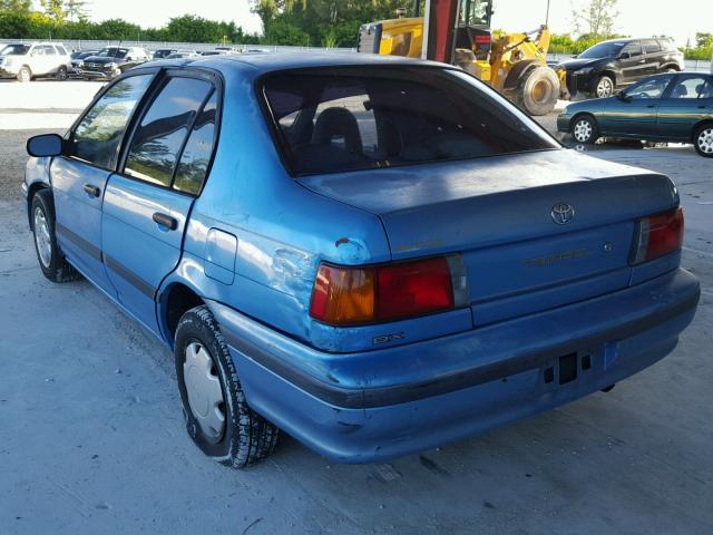 JT2EL43T5R0484263 - 1994 TOYOTA TERCEL DX BLUE photo 3