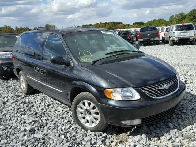 2C4GP54L13R377118 - 2003 CHRYSLER TOWN & COU BLACK photo 1