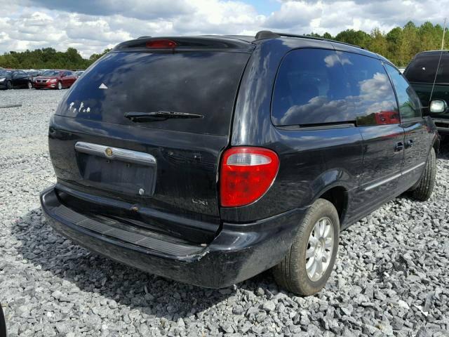 2C4GP54L13R377118 - 2003 CHRYSLER TOWN & COU BLACK photo 4