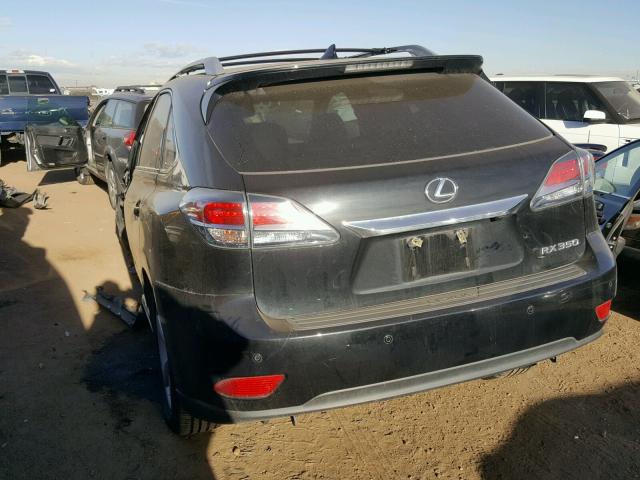 2T2BK1BA7FC314205 - 2015 LEXUS RX 350 BLACK photo 3