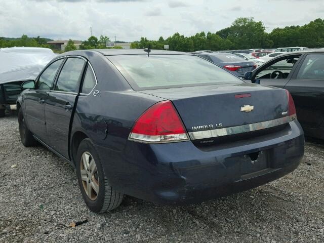 2G1WB58K079406473 - 2007 CHEVROLET IMPALA LS BLUE photo 3