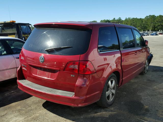 2V8HW341X9R599759 - 2009 VOLKSWAGEN ROUTAN SE RED photo 4