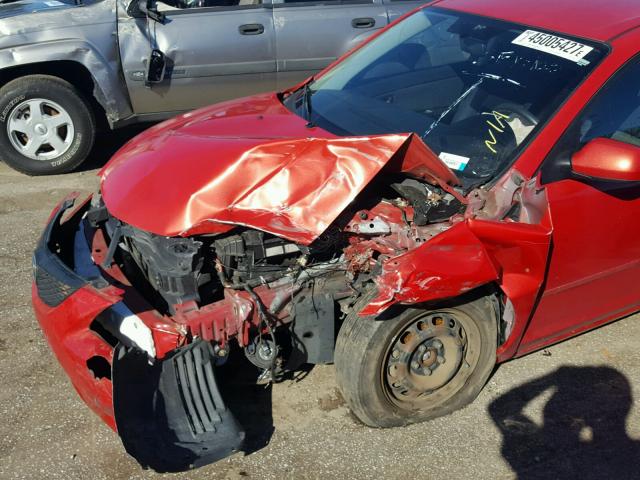 JM1BK12F351227887 - 2005 MAZDA 3 I RED photo 9