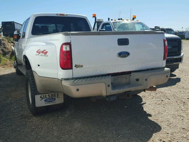 1FTWW33R48EC42700 - 2008 FORD F350 WHITE photo 3