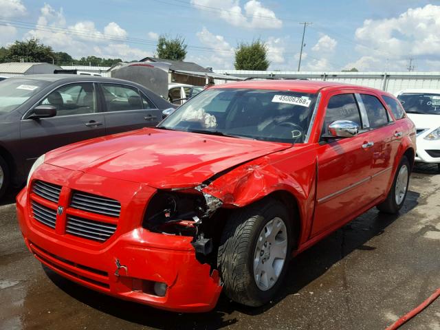 2D4FV47V57H837436 - 2007 DODGE MAGNUM SXT RED photo 2