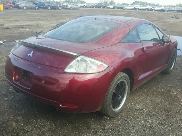 4A3AK24F06E036868 - 2006 MITSUBISHI ECLIPSE GS RED photo 4