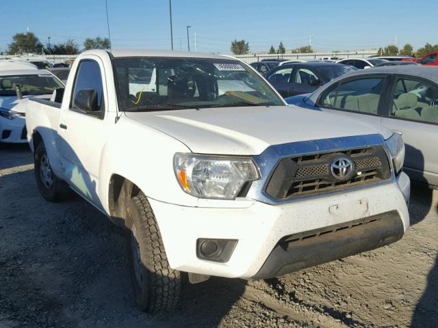 5TFNX4CN7EX039473 - 2014 TOYOTA TACOMA WHITE photo 1