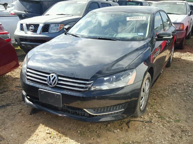 1VWAP7A32DC097530 - 2013 VOLKSWAGEN PASSAT S შავი ფოტო 2