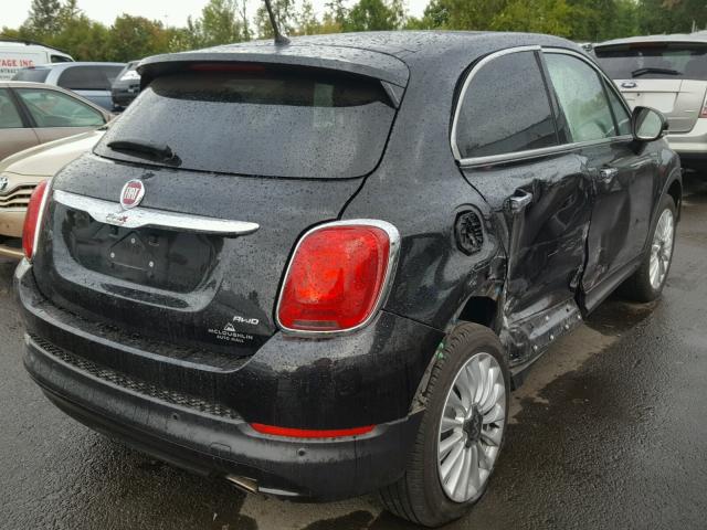 ZFBCFYDT2GP360518 - 2016 FIAT 500X LOUNG BLACK photo 4