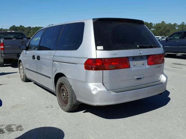 2HKRL18511H517106 - 2001 HONDA ODYSSEY LX SILVER photo 3