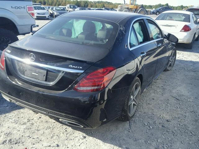 55SWF4KB2GU137918 - 2016 MERCEDES-BENZ C 300 4MAT BLACK photo 4