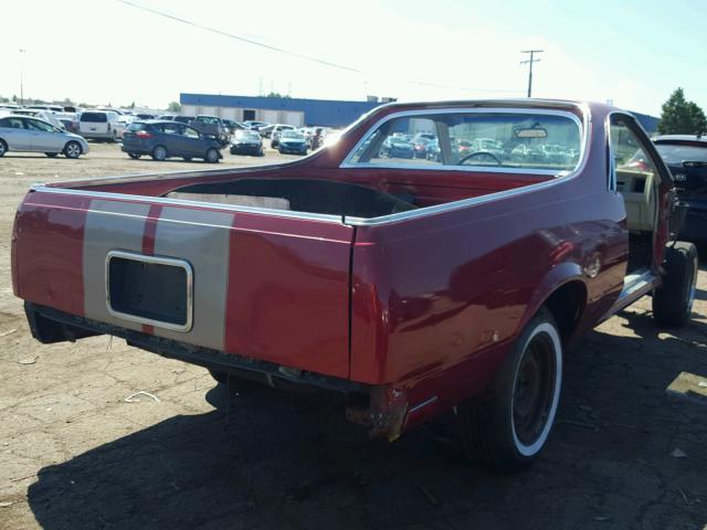 1GCCW80H3ER206030 - 1984 CHEVROLET EL CAMINO RED photo 4