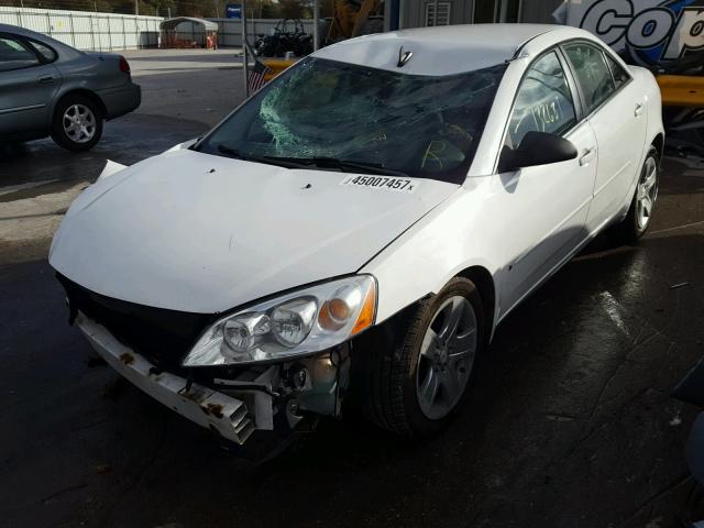 1G2ZG57B494125407 - 2009 PONTIAC G6 WHITE photo 2