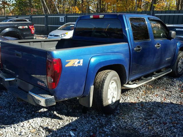 1GTDT136458130127 - 2005 GMC CANYON BLUE photo 4