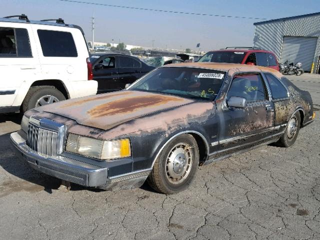 1LNBP98M1GY615048 - 1986 LINCOLN MARK VII BURN photo 2