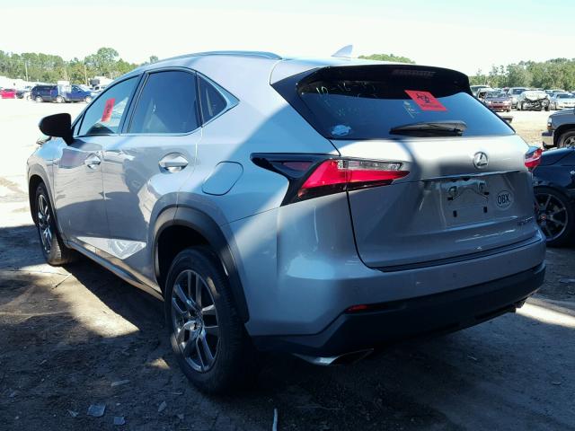 JTJYARBZ5G2028629 - 2016 LEXUS NX 200T SILVER photo 3