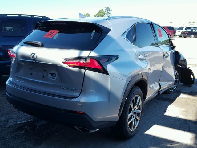 JTJYARBZ5G2028629 - 2016 LEXUS NX 200T SILVER photo 4