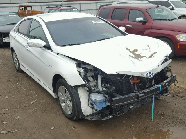 KMHEC4A48FA139636 - 2015 HYUNDAI SONATA HYB WHITE photo 1