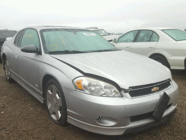 2G1WL16C769354341 - 2006 CHEVROLET MONTE CARL SILVER photo 1