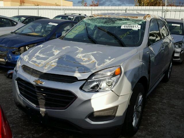 2GNALBEK0H1546709 - 2017 CHEVROLET EQUINOX LS SILVER photo 2