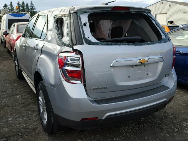 2GNALBEK0H1546709 - 2017 CHEVROLET EQUINOX LS SILVER photo 3