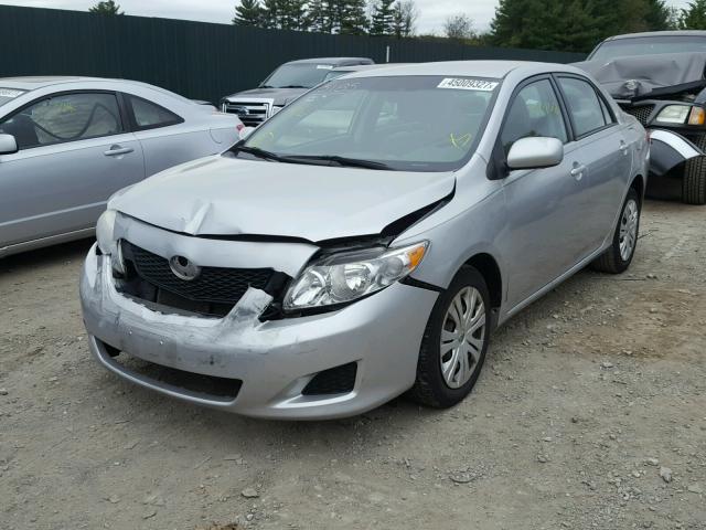 2T1BU40E09C009400 - 2009 TOYOTA COROLLA BA SILVER photo 2