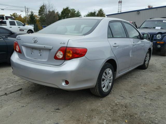 2T1BU40E09C009400 - 2009 TOYOTA COROLLA BA SILVER photo 4