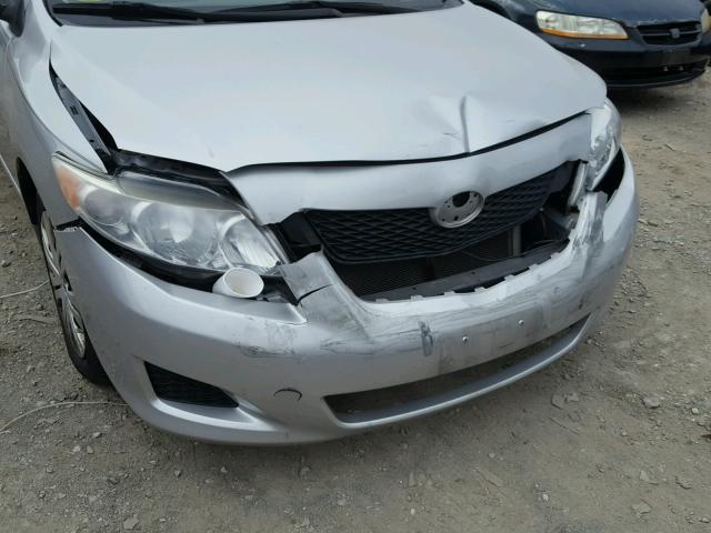 2T1BU40E09C009400 - 2009 TOYOTA COROLLA BA SILVER photo 9