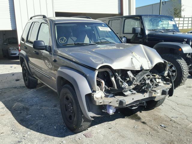 1J4GK48K14W262807 - 2004 JEEP LIBERTY SP TAN photo 1