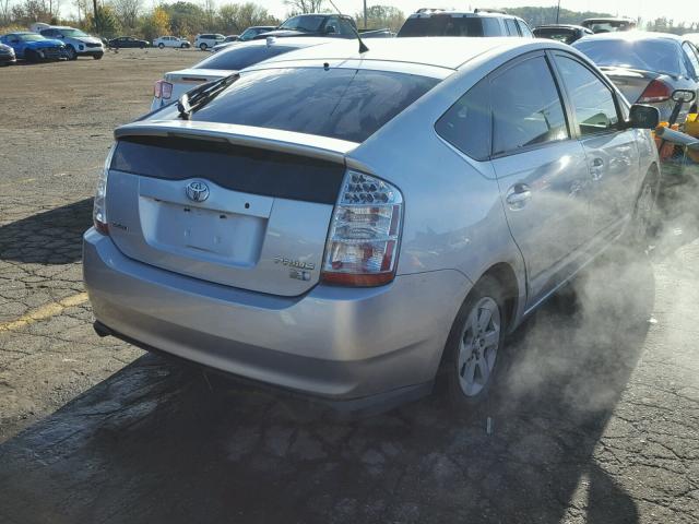 JTDKB20U977568038 - 2007 TOYOTA PRIUS SILVER photo 4