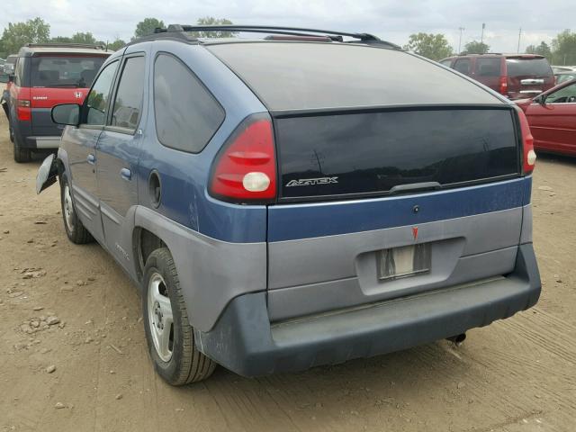 3G7DA03E51S538353 - 2001 PONTIAC AZTEK BLUE photo 3