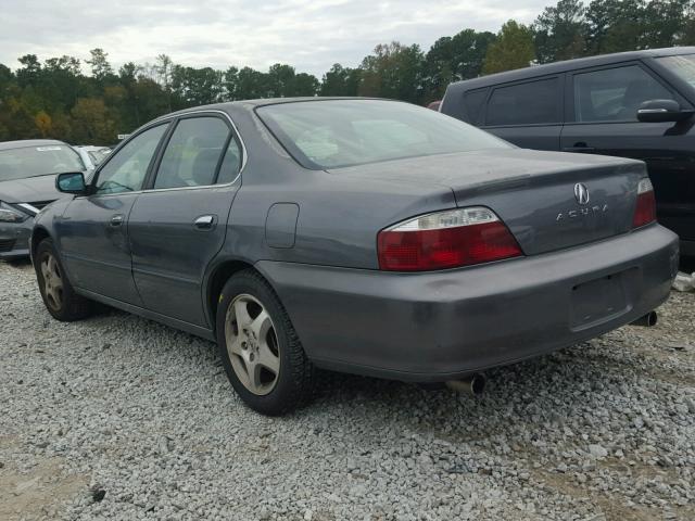 19UUA56642A043309 - 2002 ACURA 3.2TL GRAY photo 3