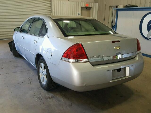 2G1WT55N179295430 - 2007 CHEVROLET IMPALA LT SILVER photo 3