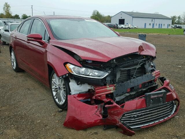 3FA6P0HD2GR299939 - 2016 FORD FUSION SE RED photo 1