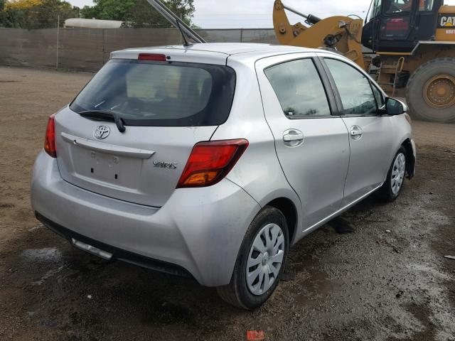 VNKKTUD36HA081336 - 2017 TOYOTA YARIS L SILVER photo 4