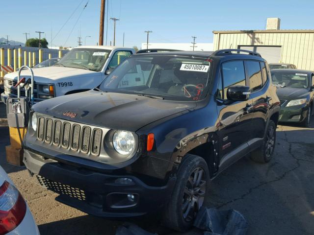 ZACCJBBT8GPE04228 - 2016 JEEP RENEGADE BLACK photo 2