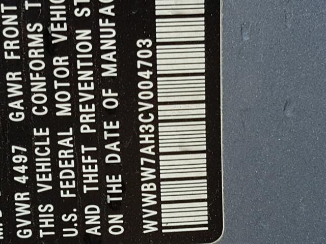 WVWBW7AH3CV004703 - 2012 VOLKSWAGEN EOS KOMFOR ლურჯი ფოტო 10