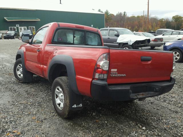 5TFPX4EN9BX006380 - 2011 TOYOTA TACOMA RED photo 3