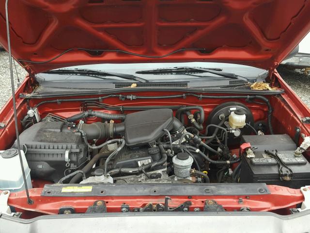 5TFPX4EN9BX006380 - 2011 TOYOTA TACOMA RED photo 7