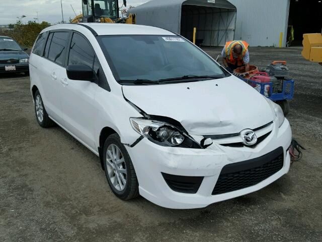 JM1CR2W36A0377613 - 2010 MAZDA 5 WHITE photo 1