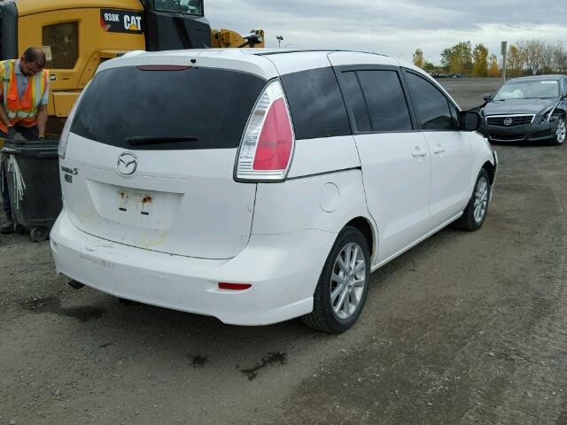 JM1CR2W36A0377613 - 2010 MAZDA 5 WHITE photo 4