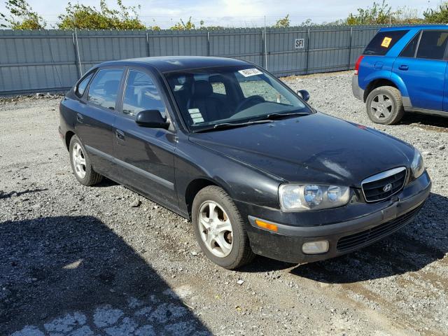 KMHDN55D83U099641 - 2003 HYUNDAI ELANTRA BLACK photo 1